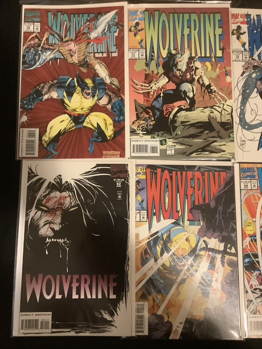 Wolverine #76-87 Comic Lot, Marvel Comics, Larry Hama/Adam Kubert, 1993