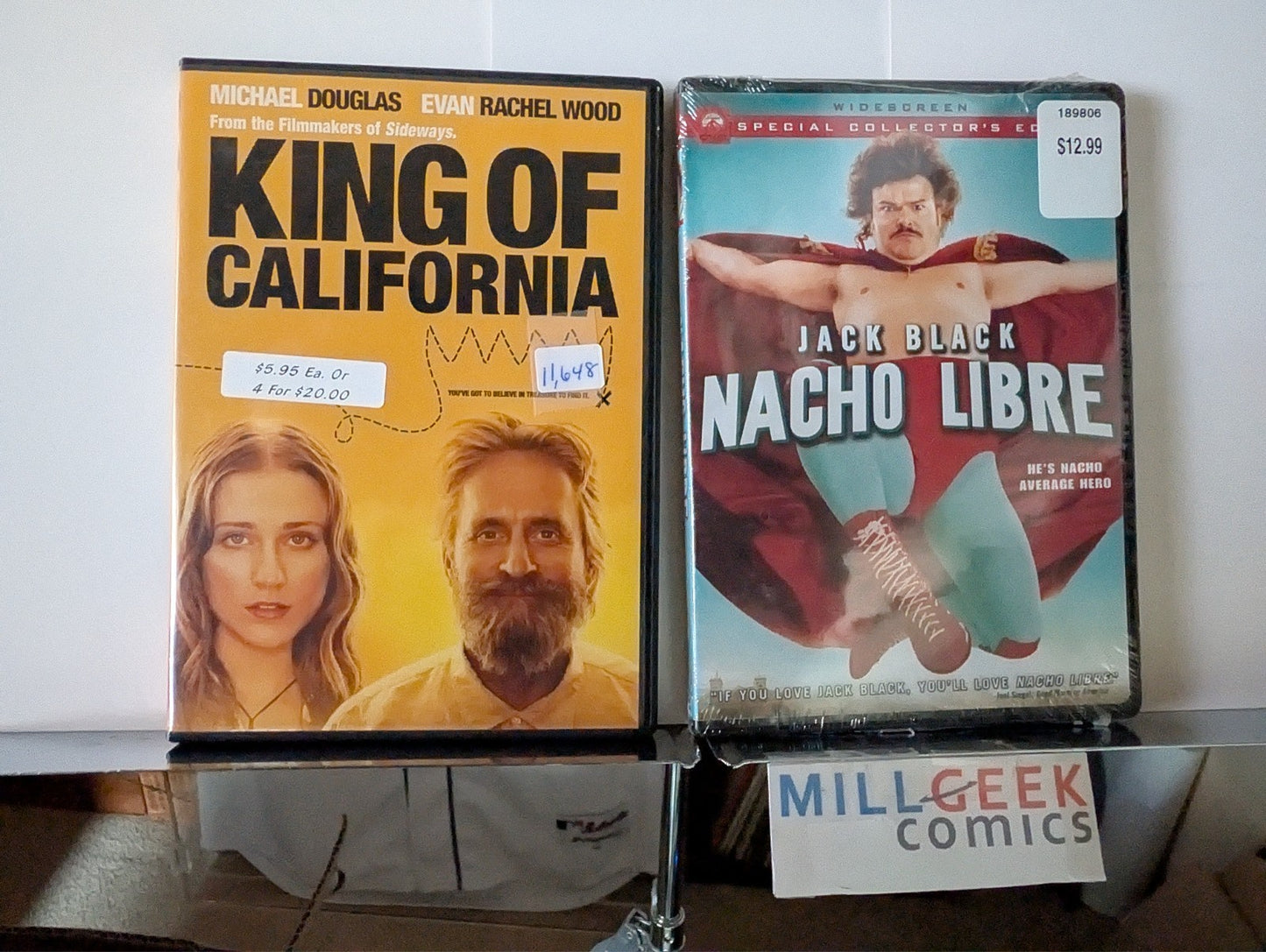 King of California / Nacho Libre, Movie Set (DVD) Like New -JD