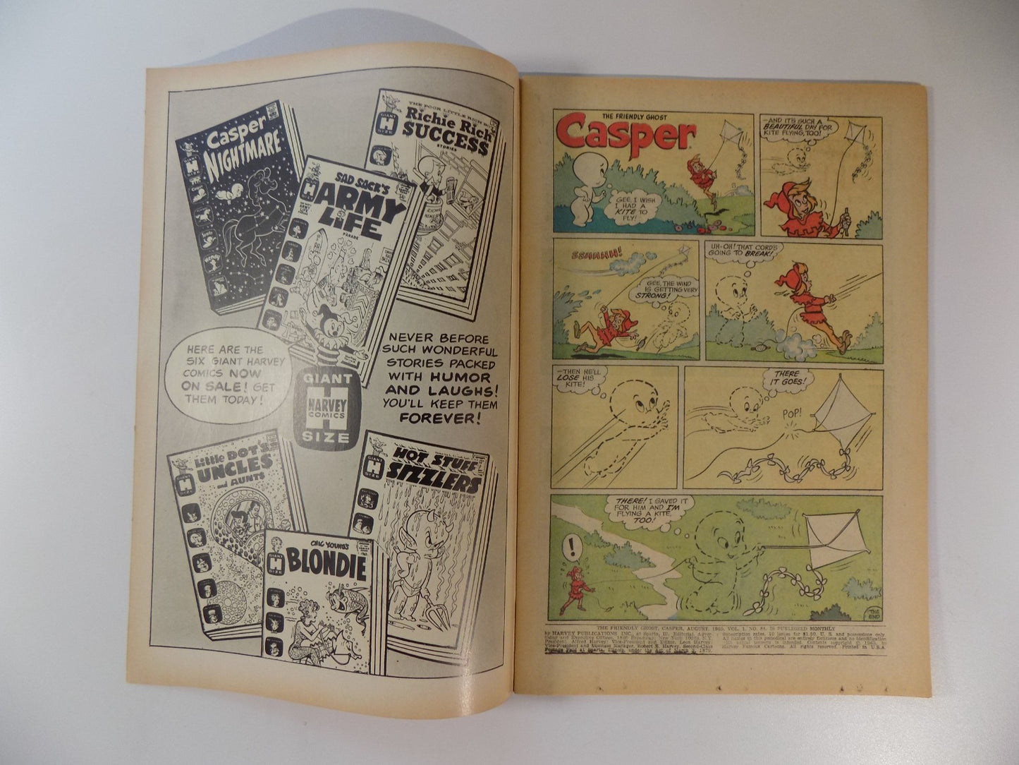 Casper #84 Harvey Comic August 1965 Very Fine+