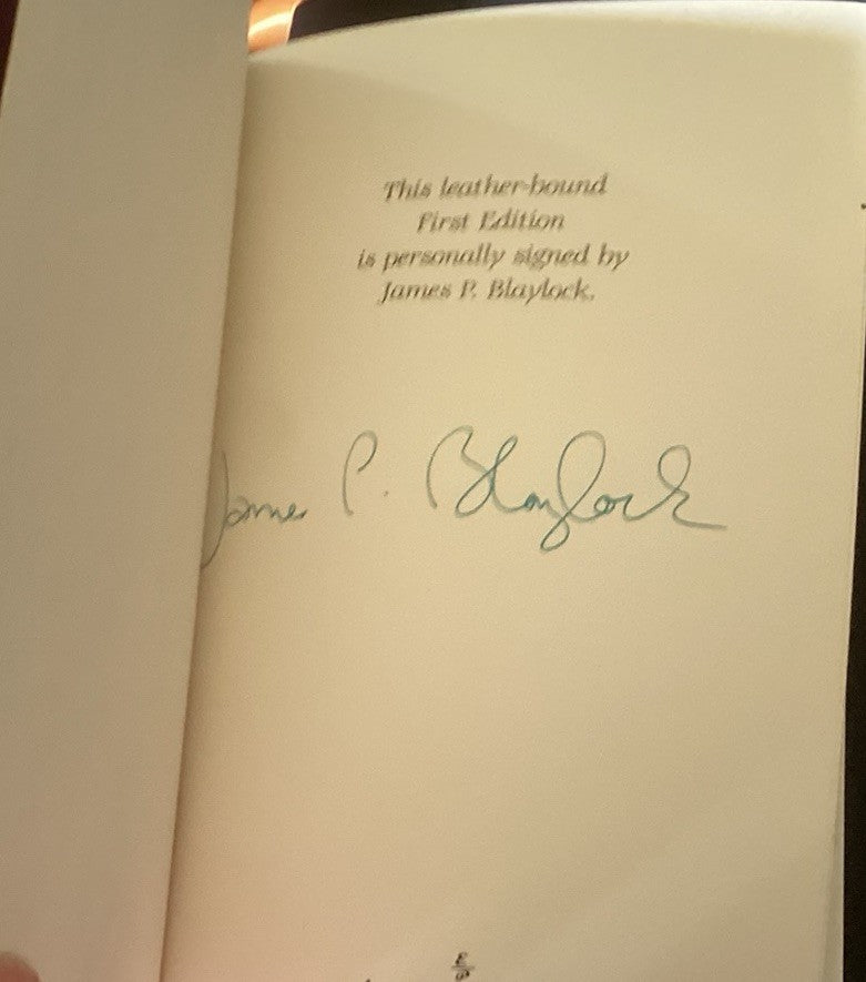 THE PAPER GRAIL~James P. Blaylock~SIGNED FIRST EDITION EASTON PRESS JD
