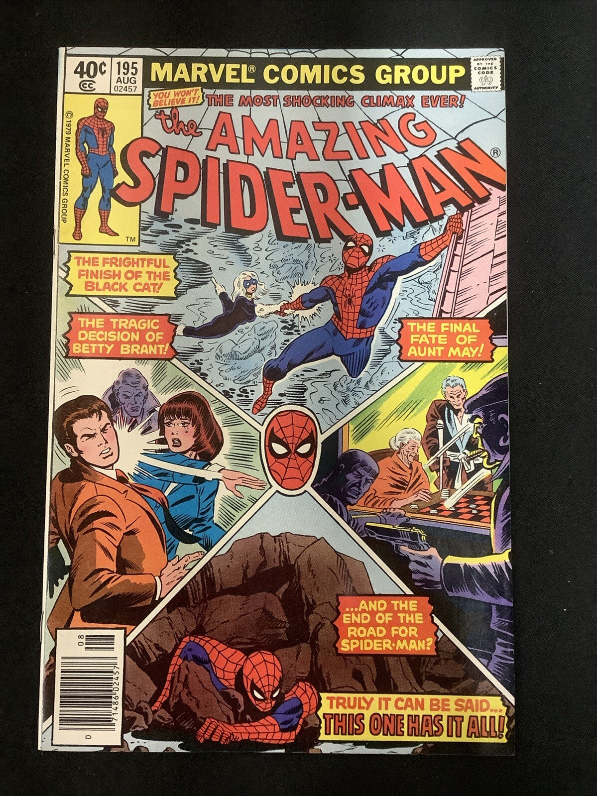 Amazing Spider-Man #195 (1979) VF/NM (9.0) Marv Wolfman, 2nd App Black Cat