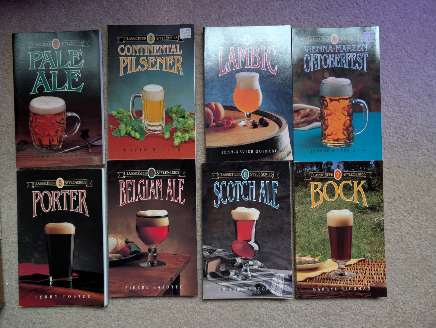 Classic Beer Style Series, 8 Book Lot, Paperback -JD