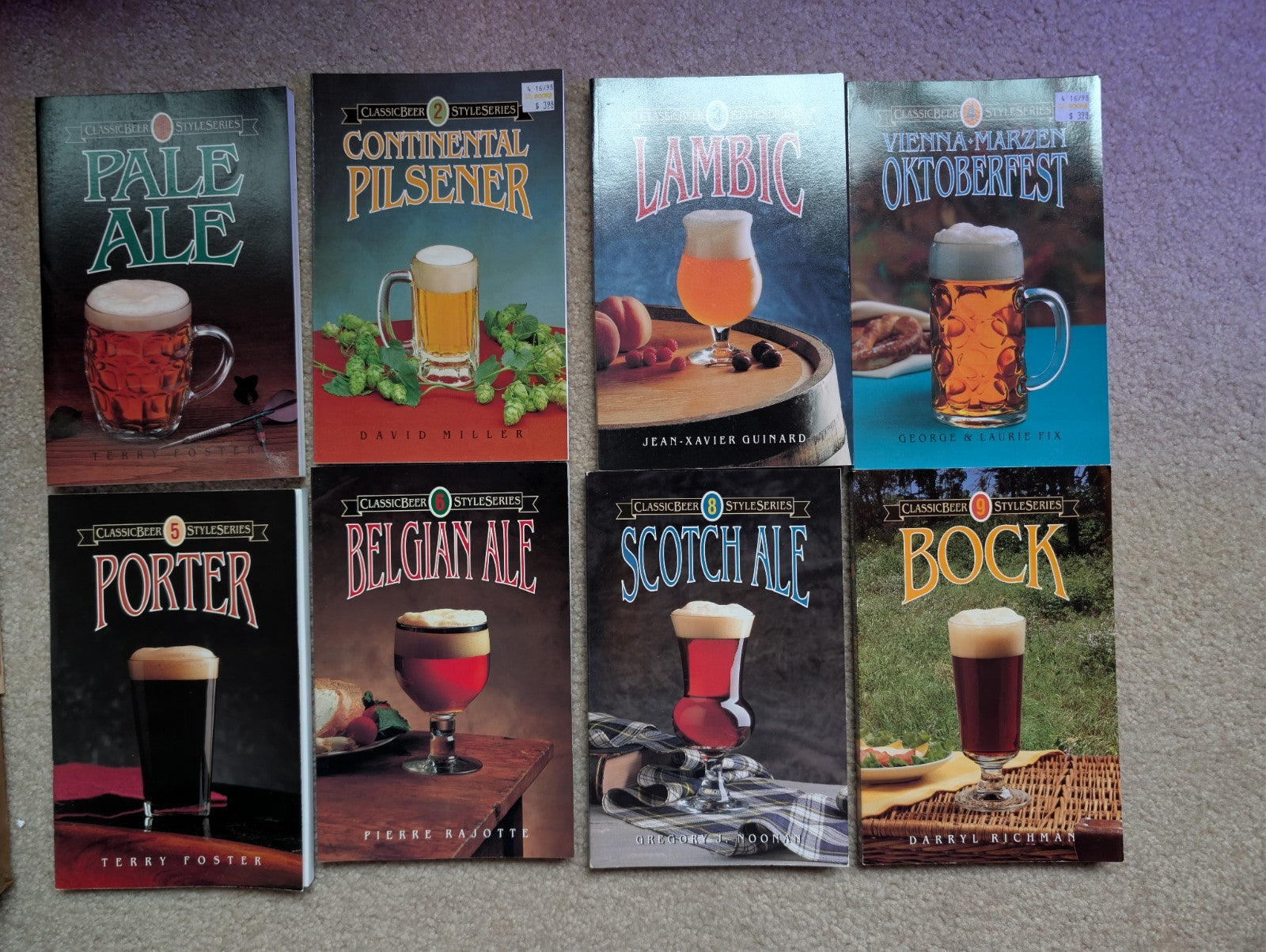Classic Beer Style Series, 8 Book Lot, Paperback -JD
