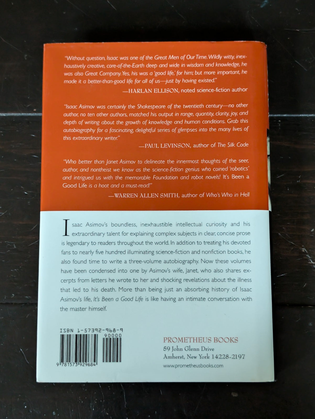 Isaac Asimov It's Been A Good Life, First Edition SIGNED -JD