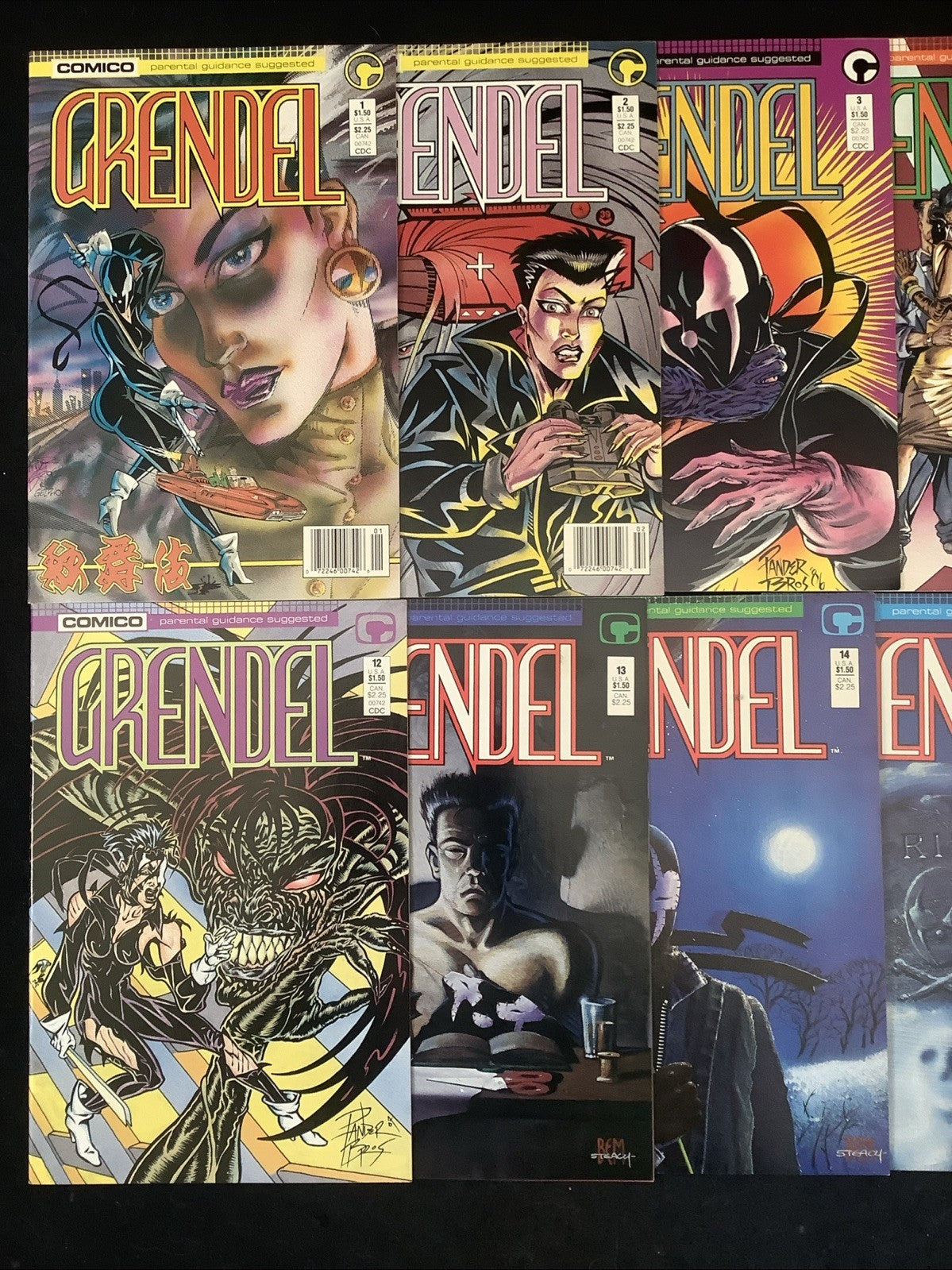 Grendel #1-21 Comic Lot, Comico, Matt Wagner, Dave Stevens, Newsstand #1-3, 1986
