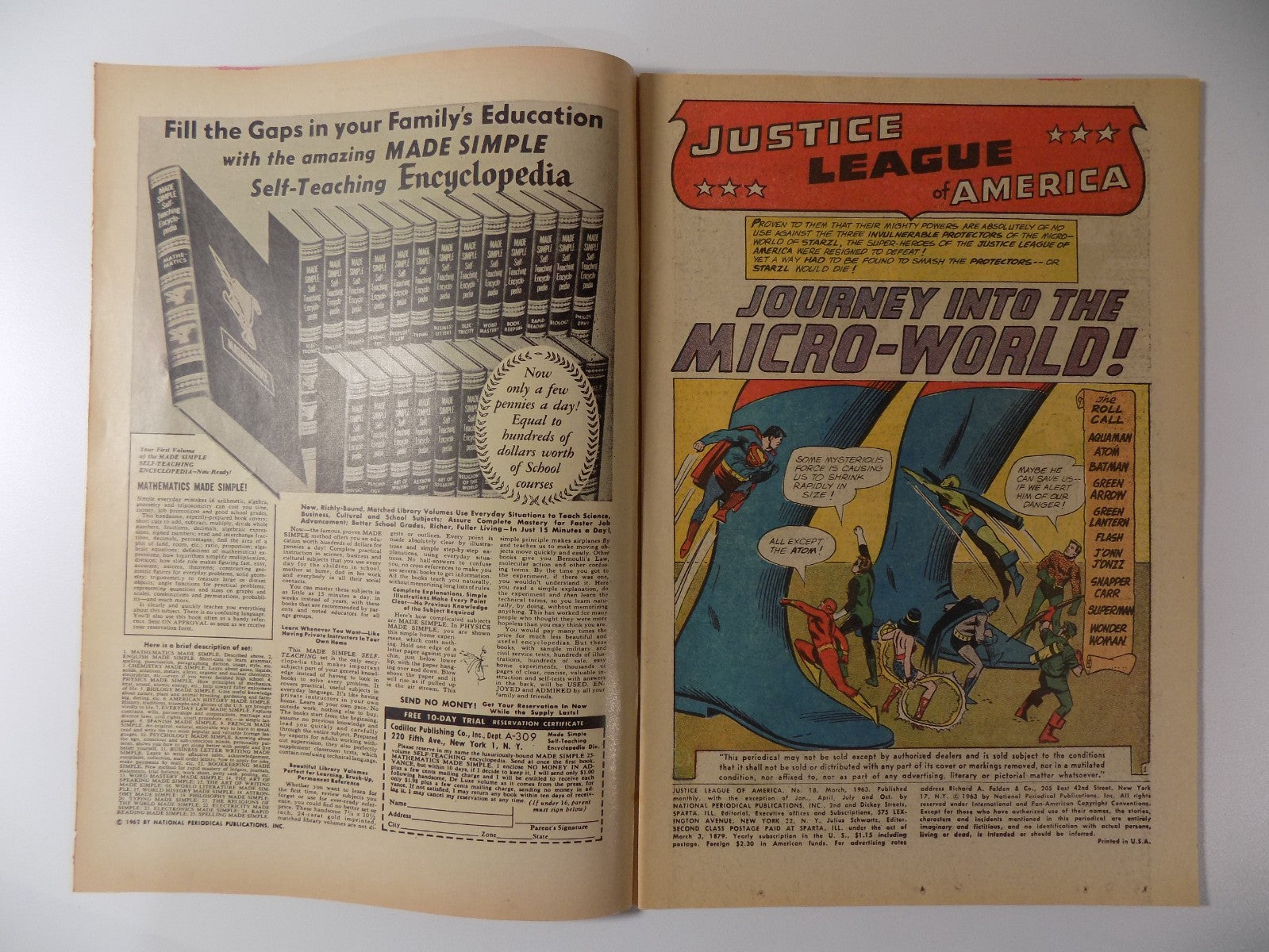 Justice League of America #18 DC Comic March 1963 Very Fine