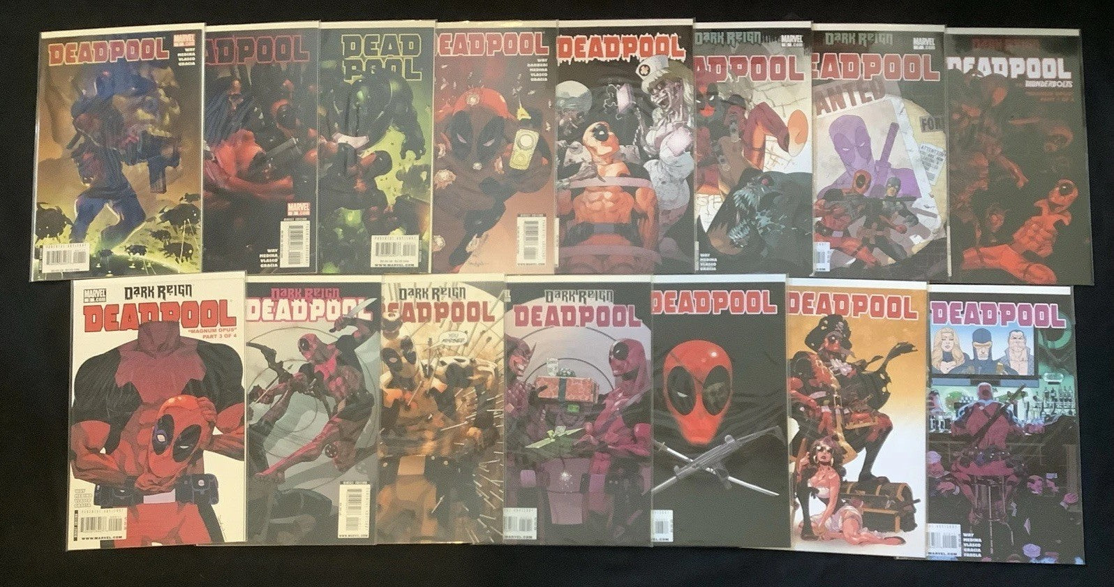 Deadpool #1-15 Comic Lot, Marvel Comics, Daniel Way/Paco Medina, 2008