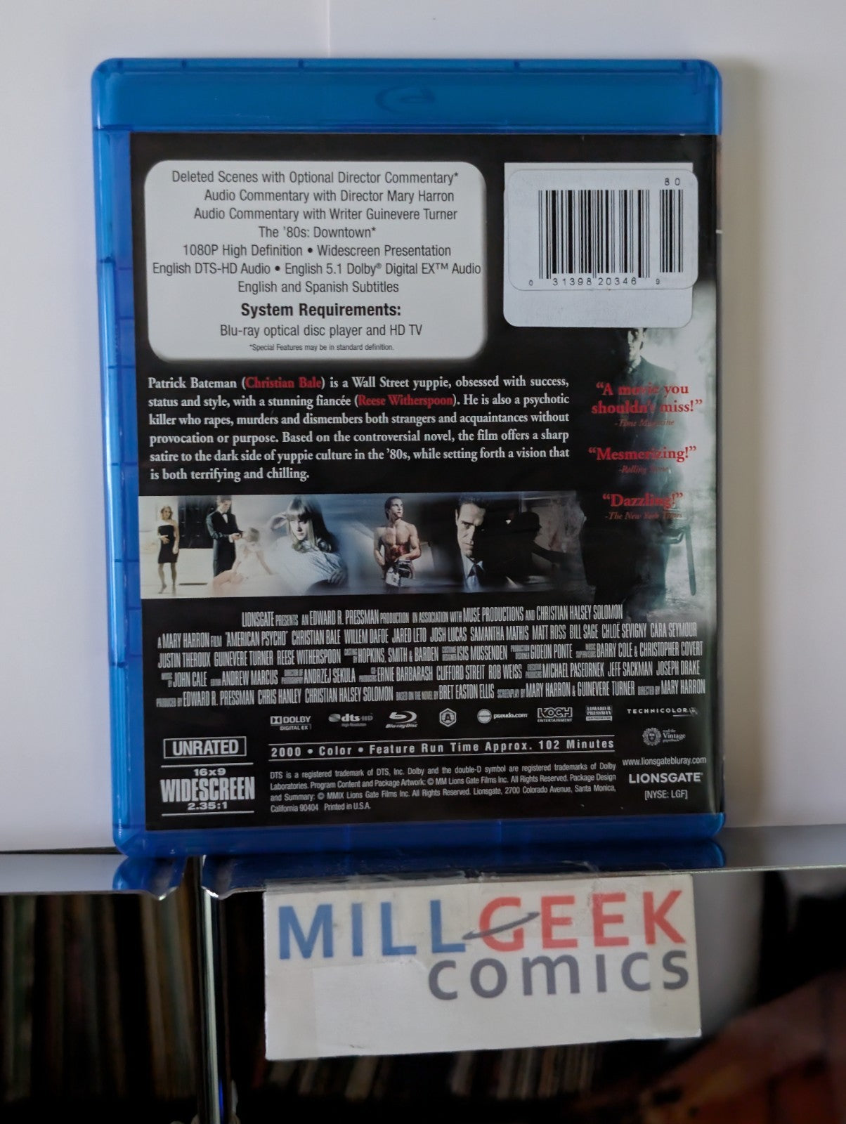 American Psycho - Uncut Version, Christian Bale (Blu-ray) -JD