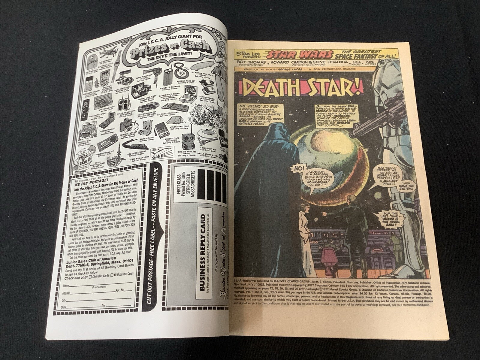 STAR WARS #3 (MARVEL 1977) F/VF (7.0) Newsstand Edition, Roy Thomas