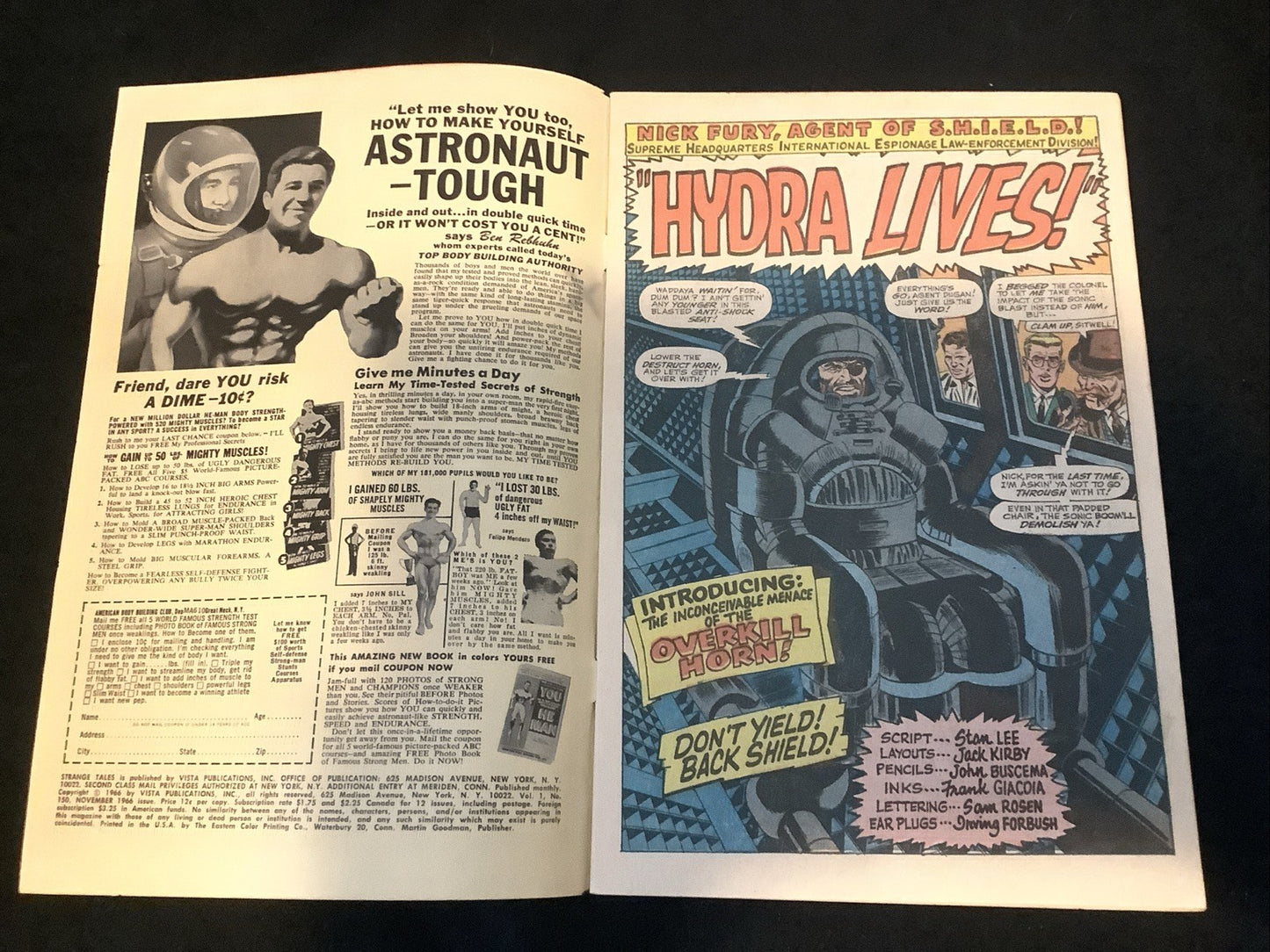 Strange Tales #150 (Marvel Comics November 1966) VG/F (5.0) Stan Lee/Roy Thomas