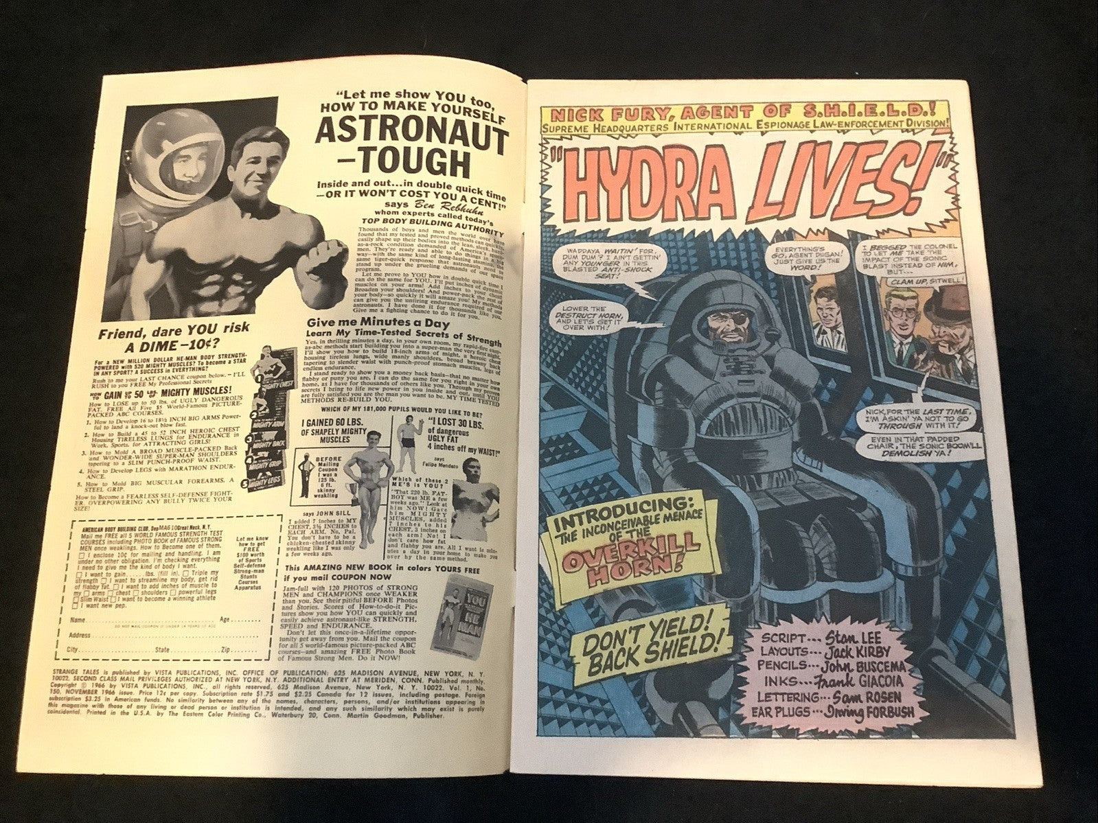 Strange Tales #150 (Marvel Comics November 1966) VG/F (5.0) Stan Lee/Roy Thomas