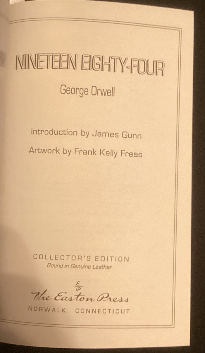 Easton Press 1984 NINETEEN EIGHTY FOUR Collectors Edition -JD
