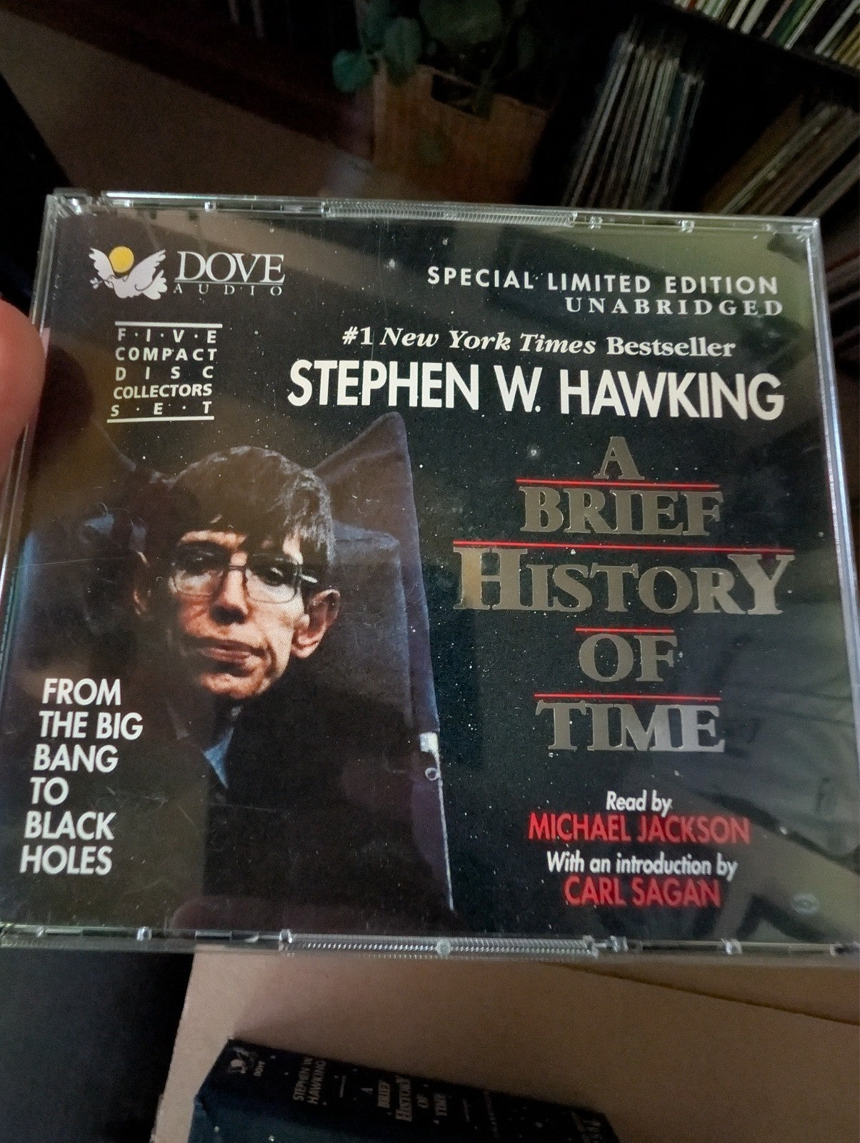 Stephen Hawking "A Brief History of Time", Michael Jackson, Limited Ed 5 CDs -JD