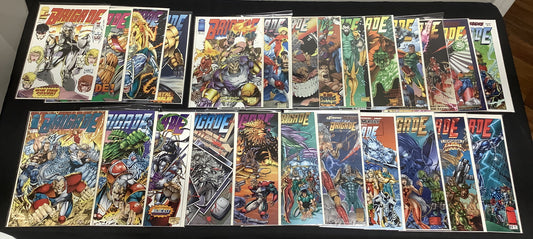 Brigade Comic Lot: Vol.1 #1-4, Vol.2 #0-21 (Missing #20) Rob Liefeld, 1992