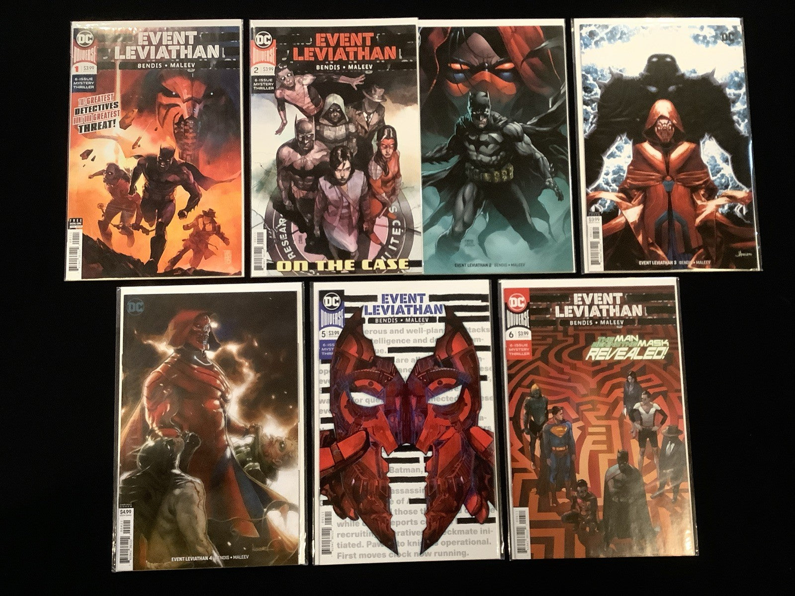 Event Leviathan #1-6 Complete Comic Set, DC, #2 Fabok Variant, Bendis/Maleev