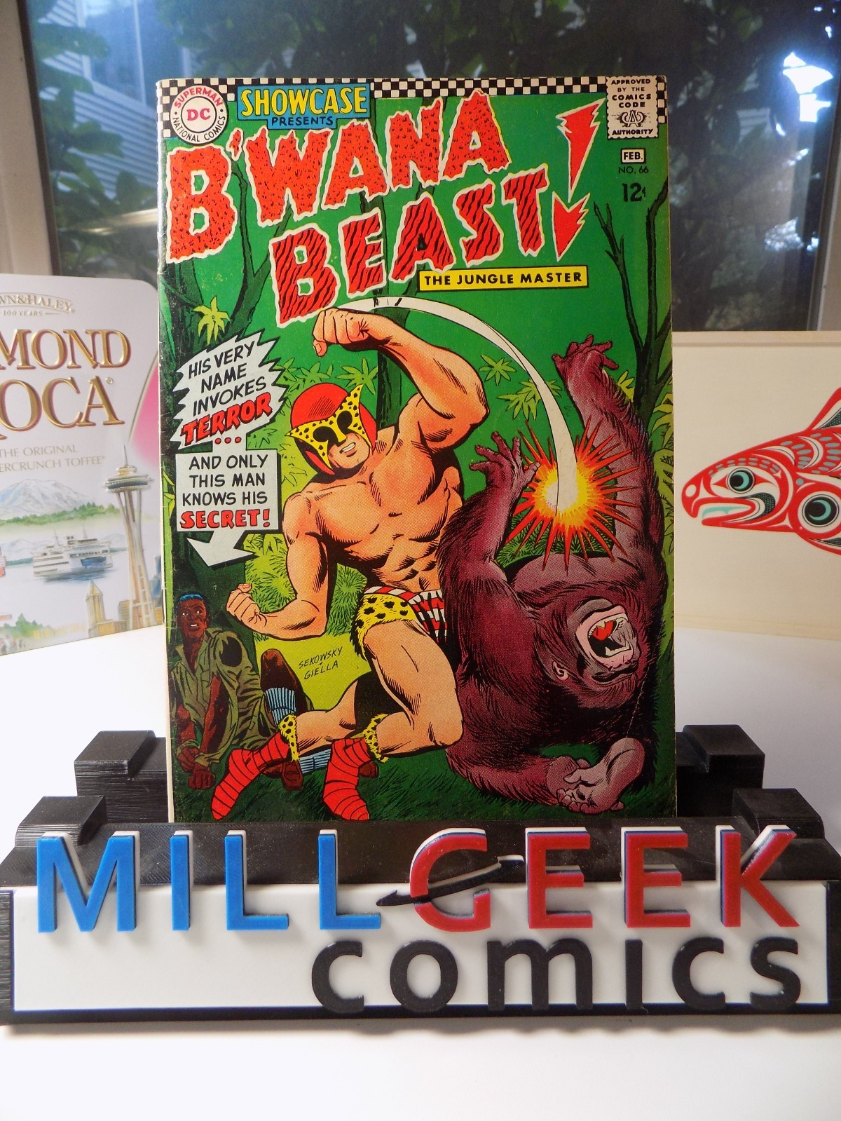 Showcase #66 B'wana Beast! DC Comic February 1967 Fine/Very Fine