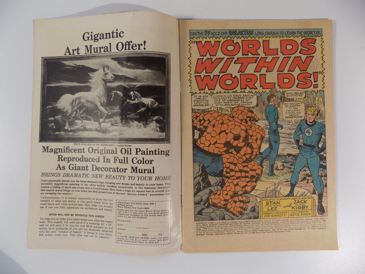 Fantastic Four #75 Marvel Comic June 1968 Fine