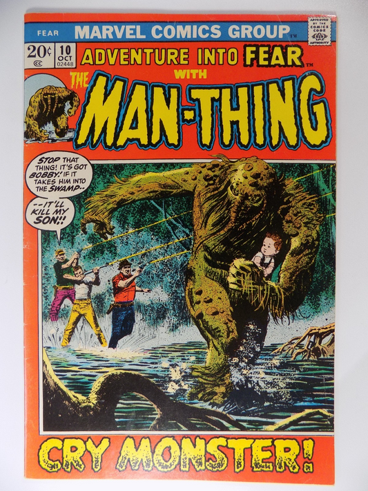 Adventure Into Fear #10 Marvel Comic October 1972 Fine