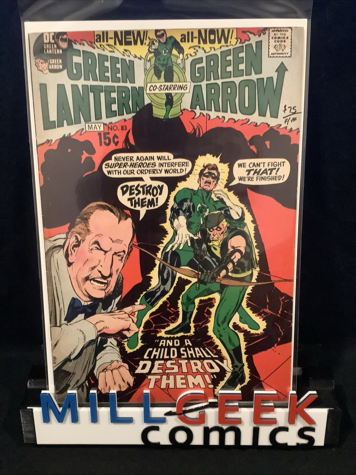 Green Lantern #83 (DC Comics April-May 1971) F/VF (7.0) Denny O’Neil, Neal Adams