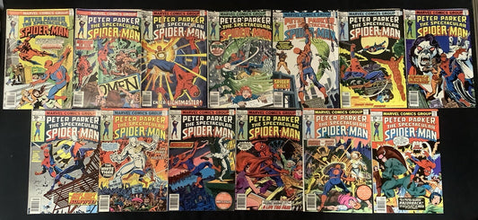 Spectacular Spider-Man #1-13 Comic Lot, 1st App White Tiger In Standard Comics