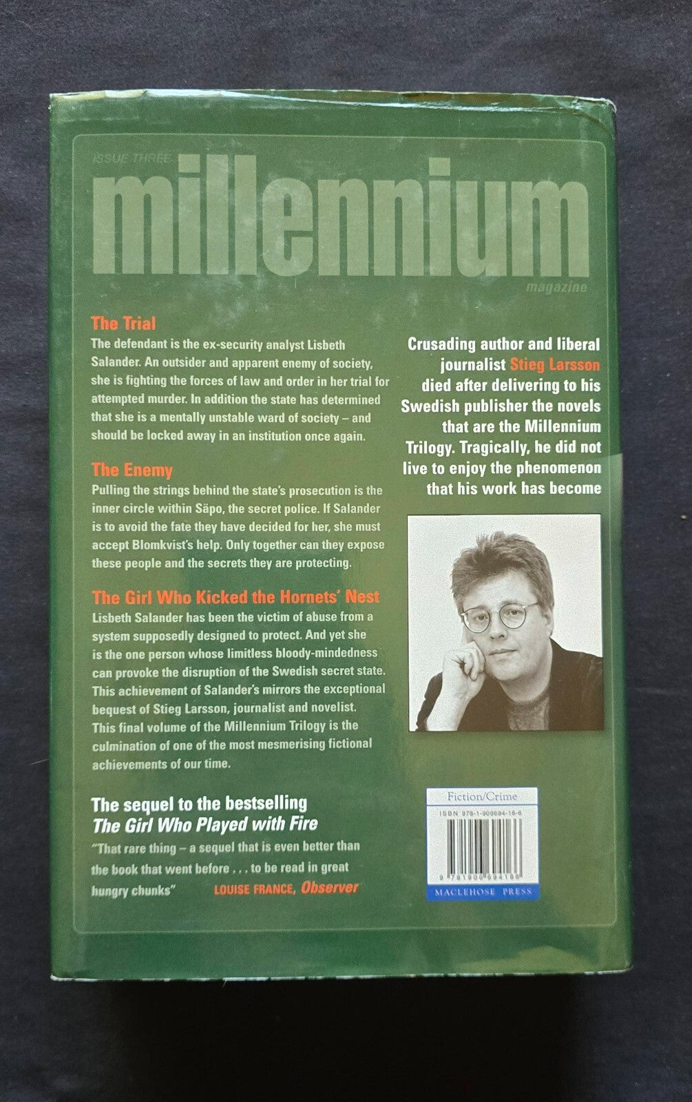 The Girl Who Kicked the Hornets' Nest by Stieg Larsson (1st UK ED 2009) JD