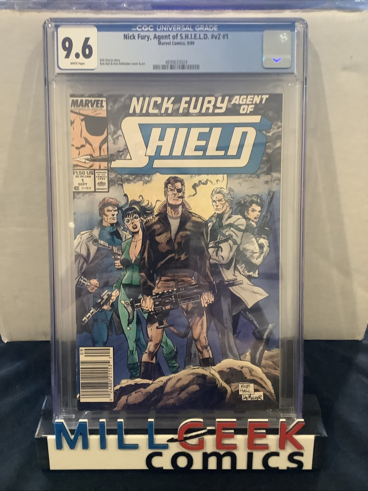 Nick Fury, Agent of S.H.I.E.L.D. #1, CGC Graded 9.6 (NM+) White Pages, 1989