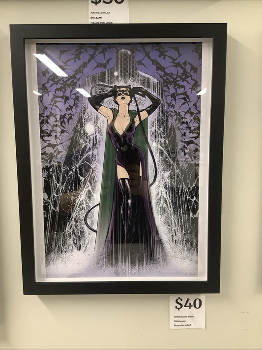 JOELLE JONES CATWOMAN #18 art print COVER Batman 12 x 16 W/ Frame