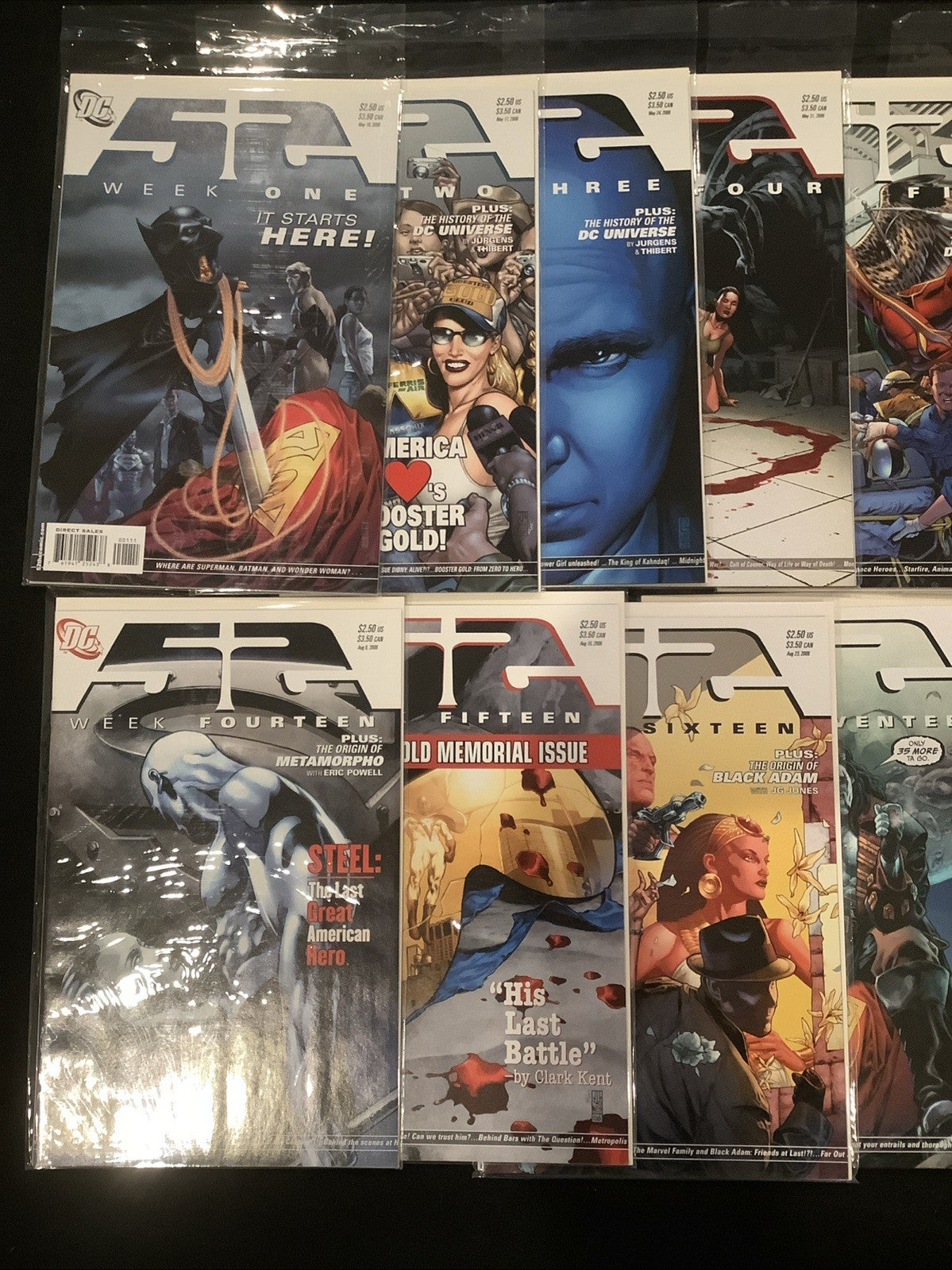 52 #1-52 + World War 3 #1-4 Complete Comic Set, DC Comics, 1st App Batwoman