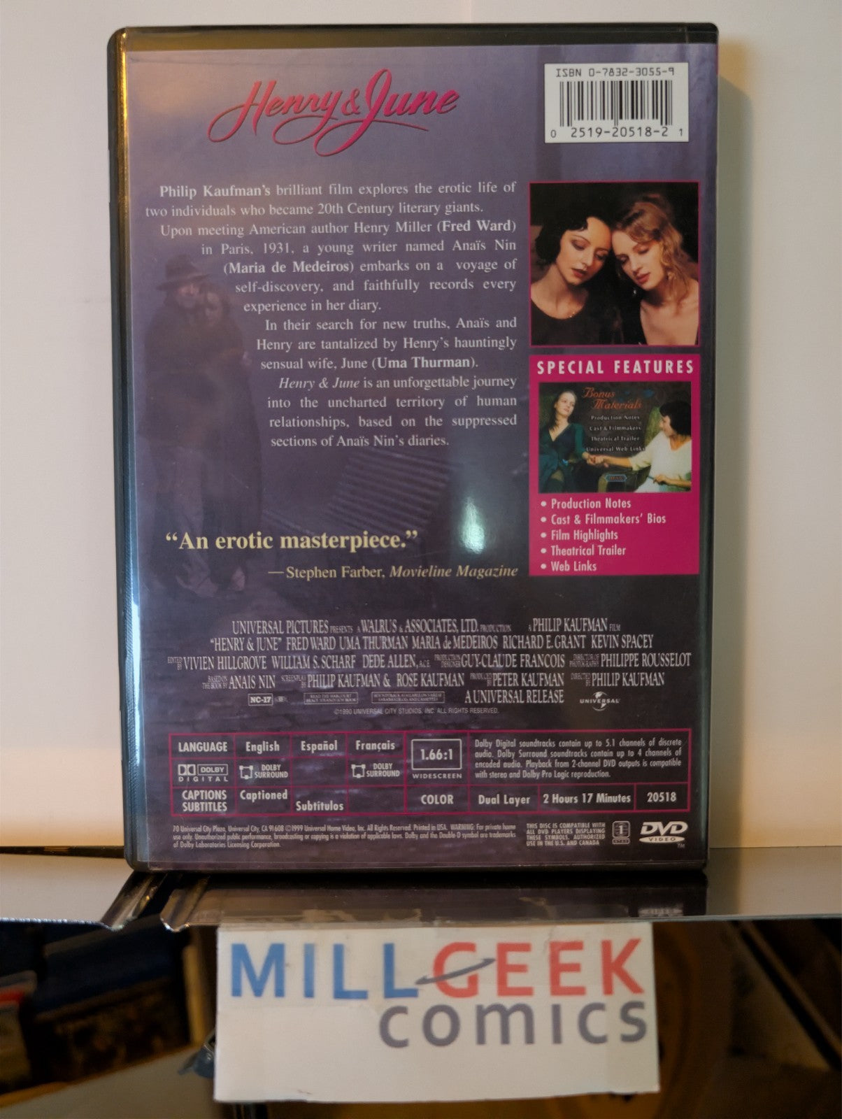 Kinsey / Henry & June / The Lover / The Dreamers, 4 Movie Lot (DVD) -JD