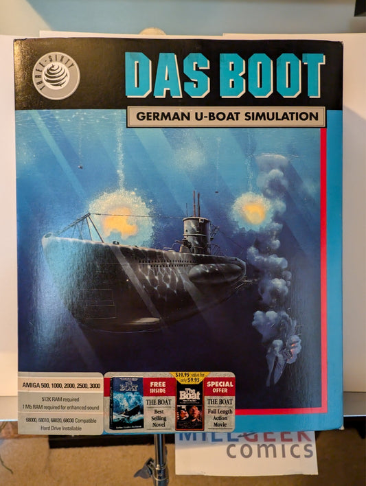Das Boot, German U-Boat Simulation Amiga Big Box Complete JD