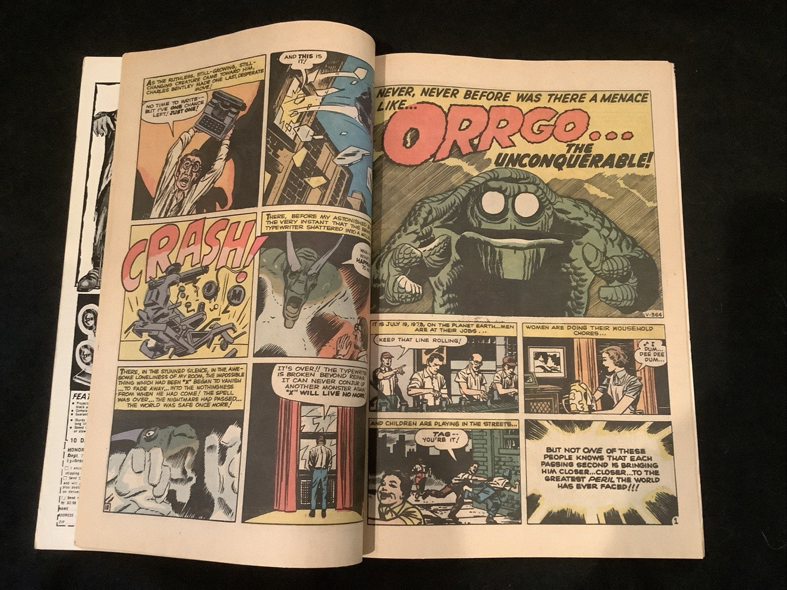 Fear #2, F+ (6.5) Classic Marvel Monster, Jack Kirby Cover Art, 1971