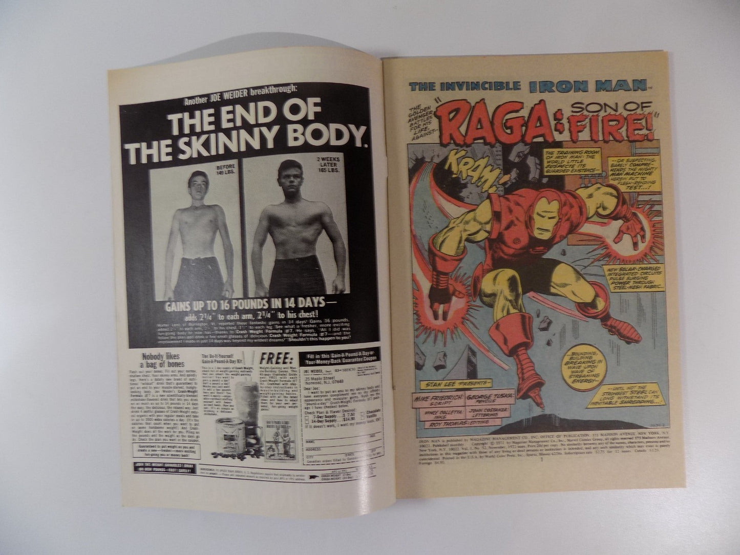 Iron Man #52 Marvel Comic November 1972 Fine+