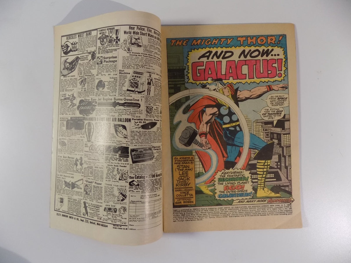Thor #160 Marvel Comic January 1969 Very Fine-