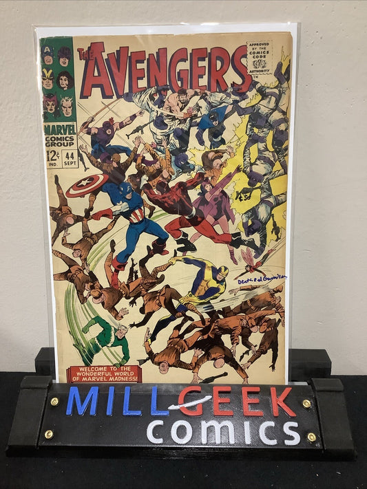 Avengers #44 (Marvel Comics 1967) VG/F (5.0)  Cover Detached Top Staple