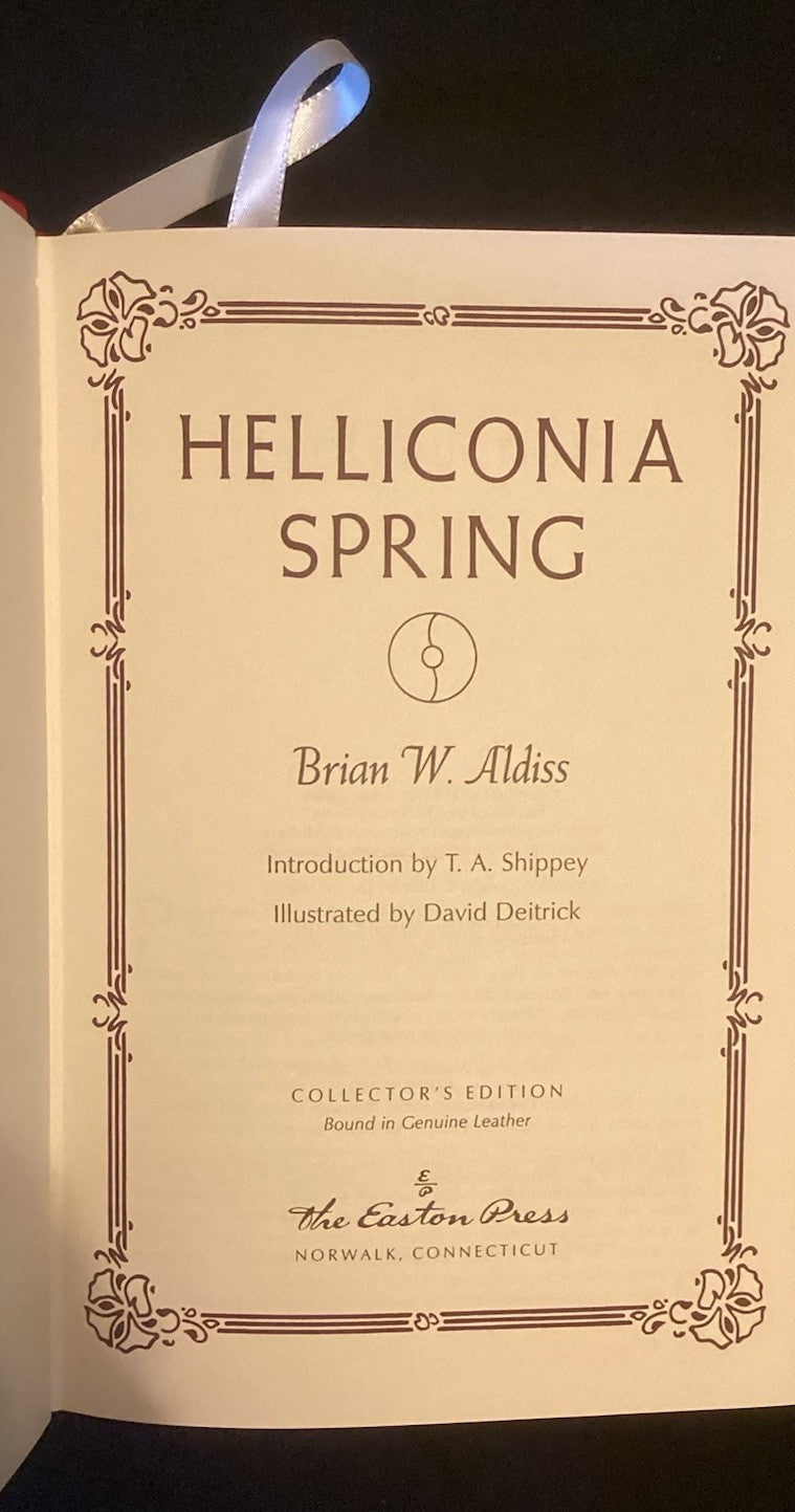 Helliconia Spring by Brian W. Aldiss (1993, Easton Press) Leather Bound -JD