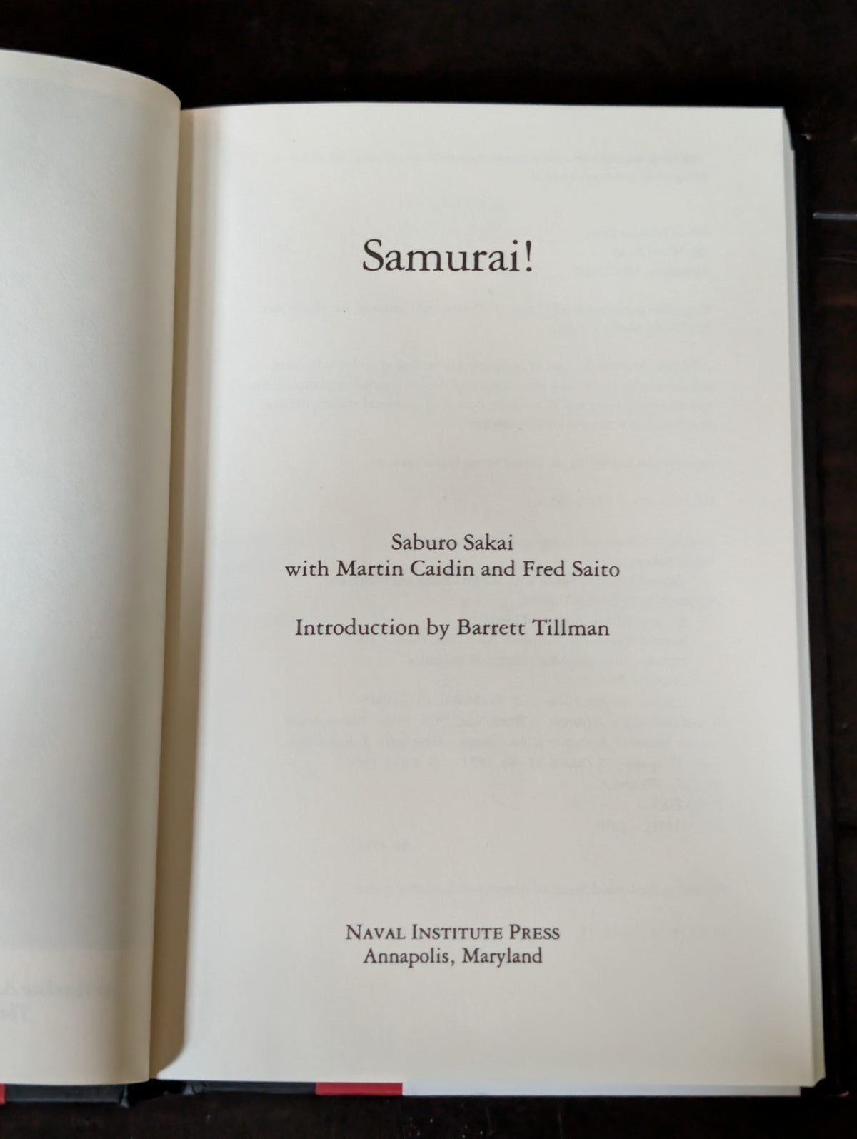 Samurai by Saburo Sakai, Martin Caidin and Fred Saito (2010, Hardcover) -JD