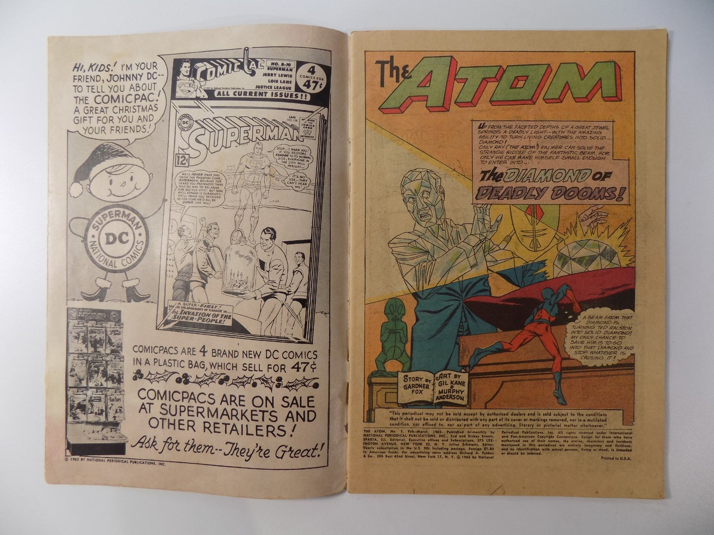 Atom #5 DC Comic March 1963 Very Good+