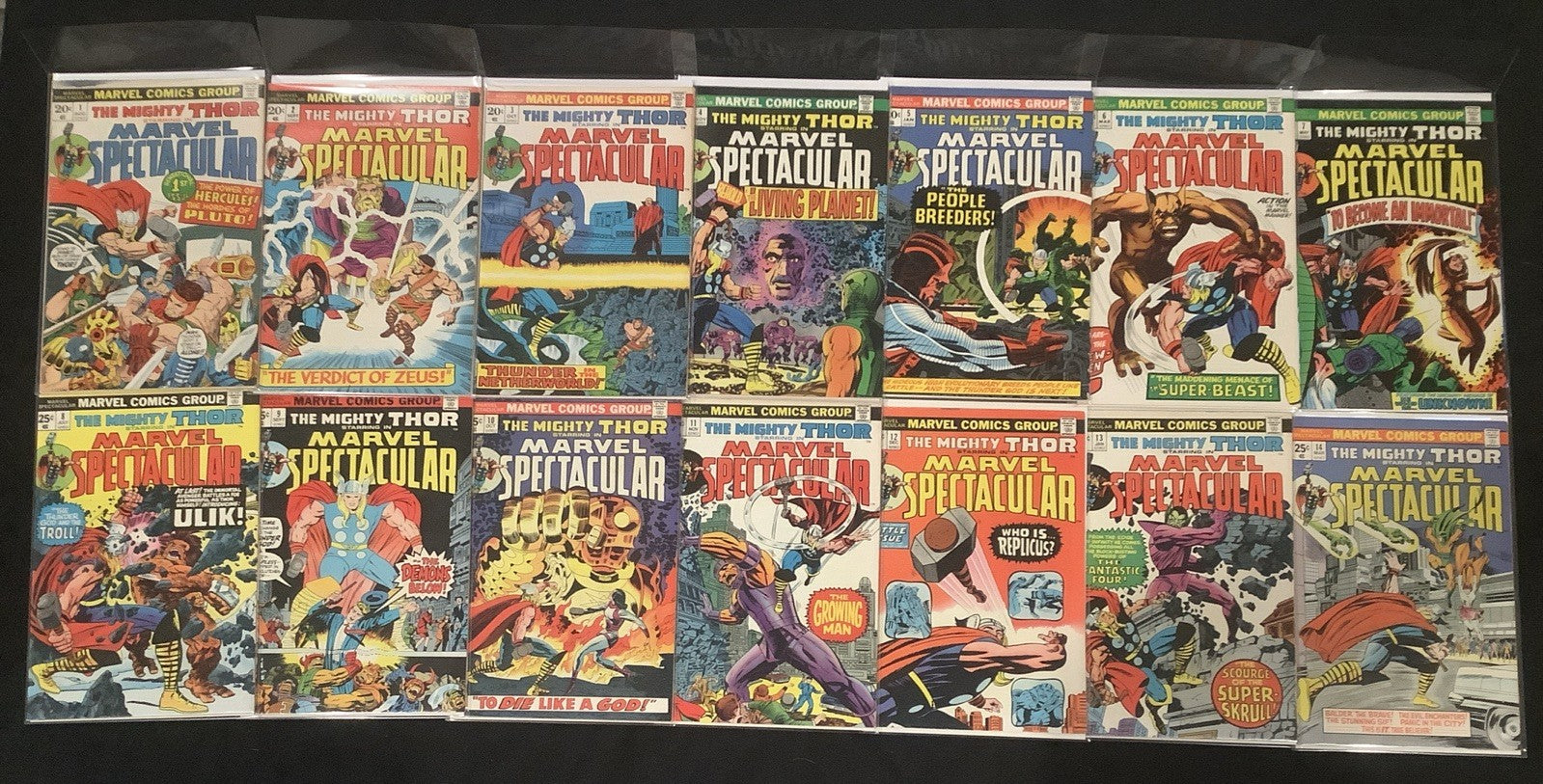 Marvel Spectacular #1-14 Comic Lot, Marvel, Classic Thor, Stan Lee/Jack Kirby