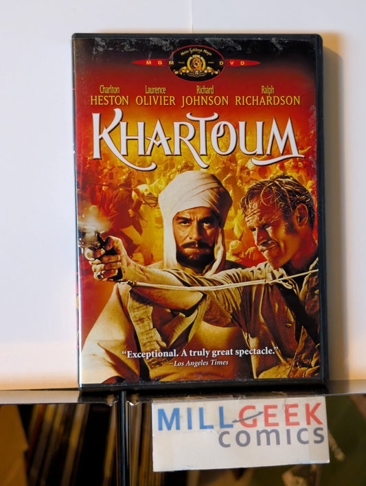 Khartoum / Agora, Charlton Heston &  Rachel Weisz, 2 Drama Movie Lot (DVD) -JD