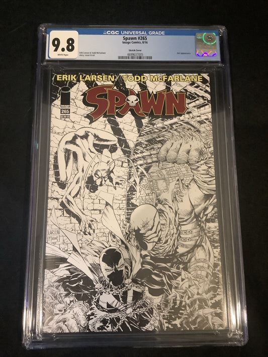 Spawn #265 Sketch Cover (Image Comics) CGC Graded 9.8 (NM/M) Erik Larsen, 2016