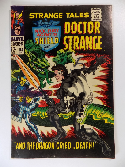 Strange Tales #163 Marvel Comic December 1967 Fine+