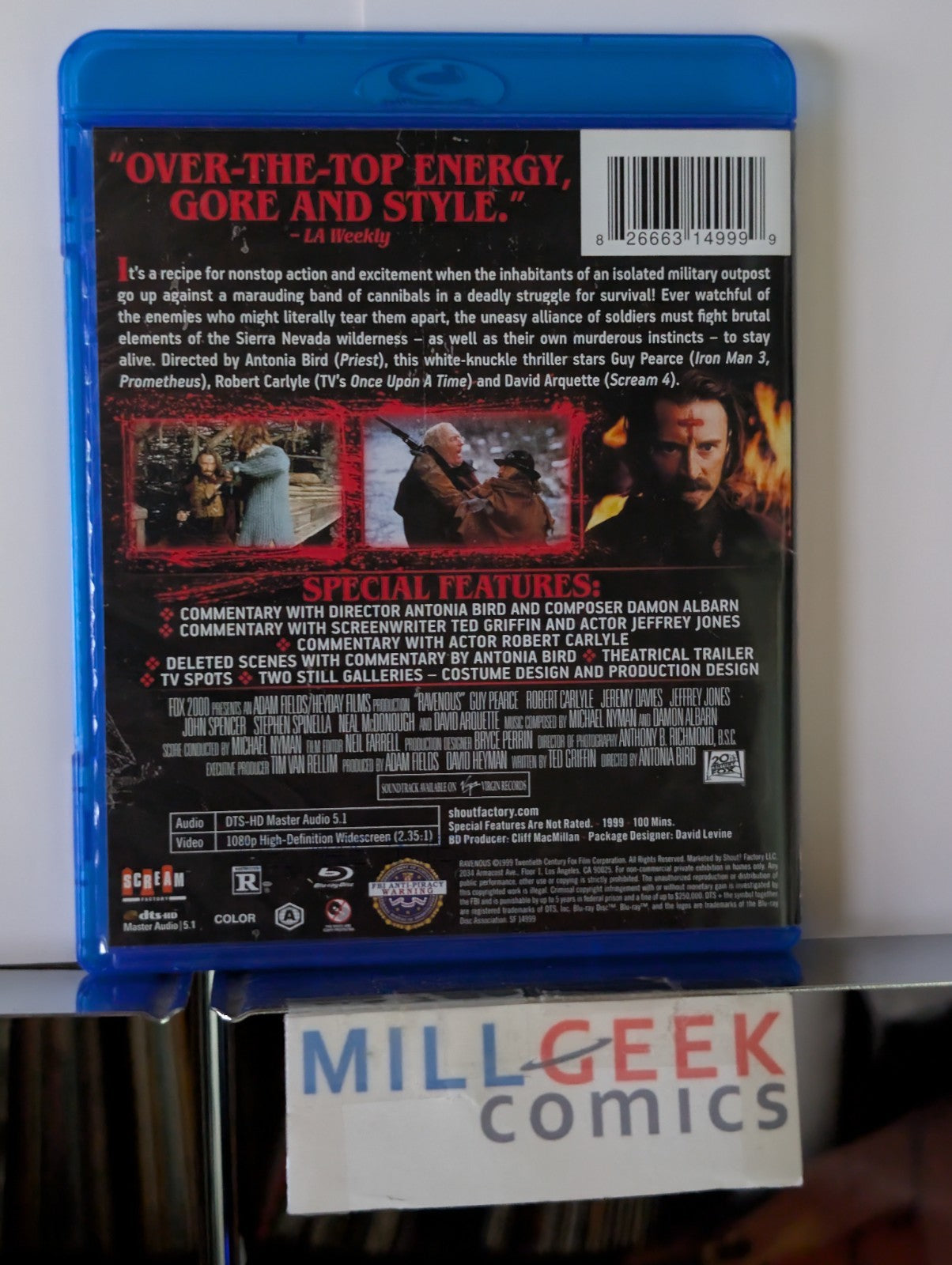 Ravenous, Guy Pearce & David Arquette (Blu-ray) -JD