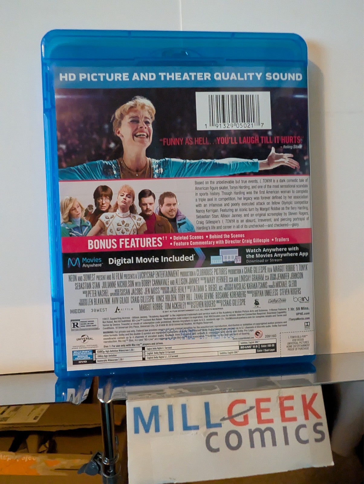 I, Tonya / Snowden, 2 Movie Set (Blu-Ray) Like New -JD