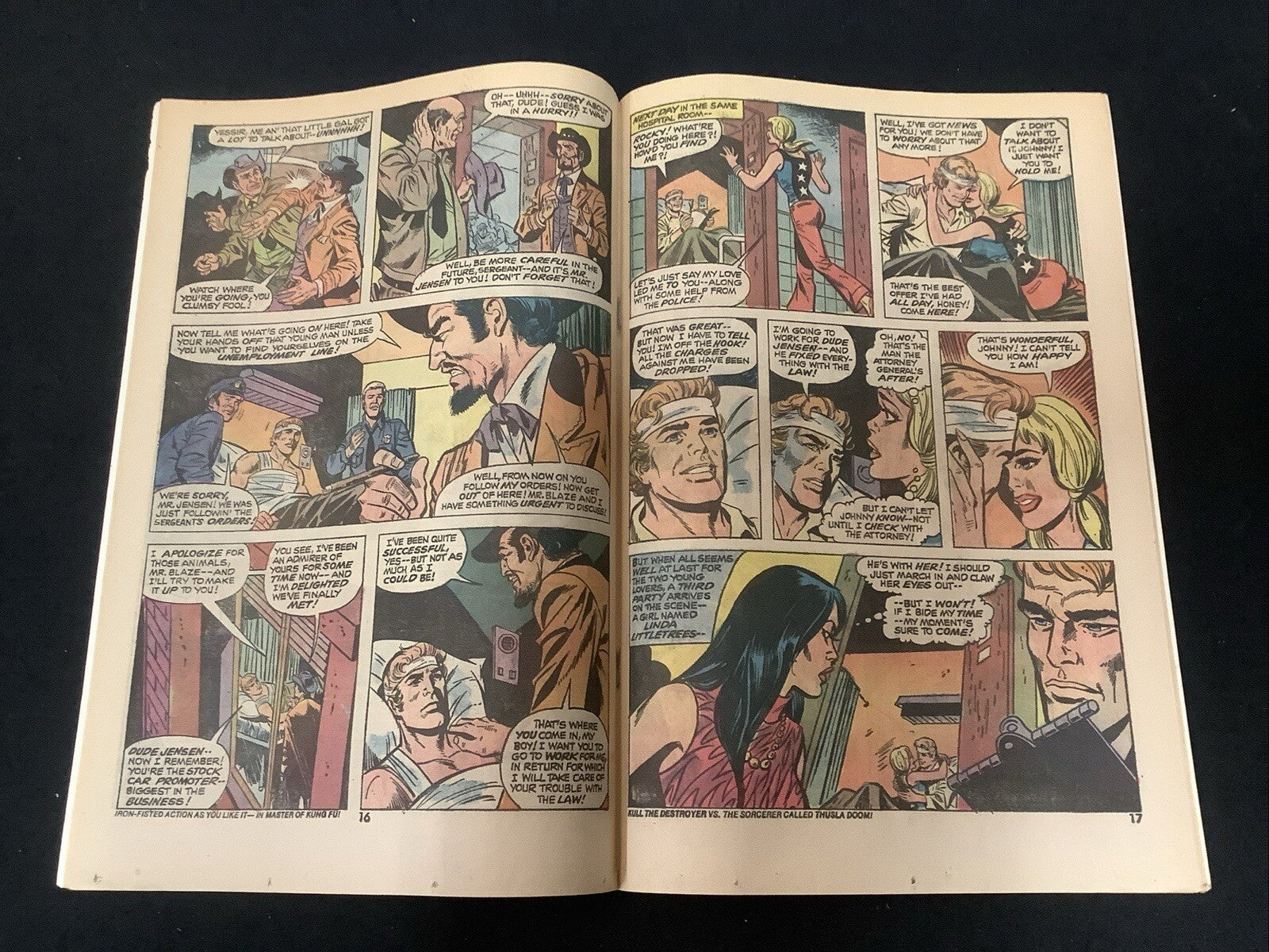 Ghost Rider #4 (February 1974) F/VF (7.0) “Death Stalks The Demolition Derby”