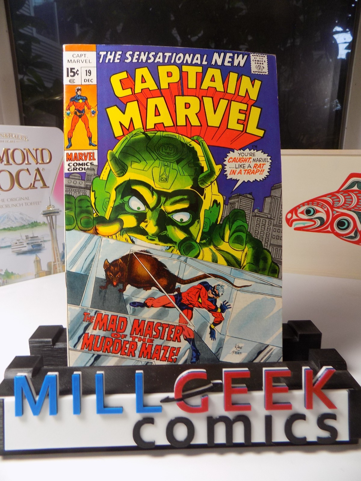 Captain Marvel #19 Marvel Comic December 1969 Very Fine