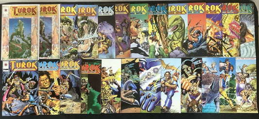 Turok Dinosaur Hunter #1-47 + Annual #1 Complete Set, Gold Foil #1, Scarce #47