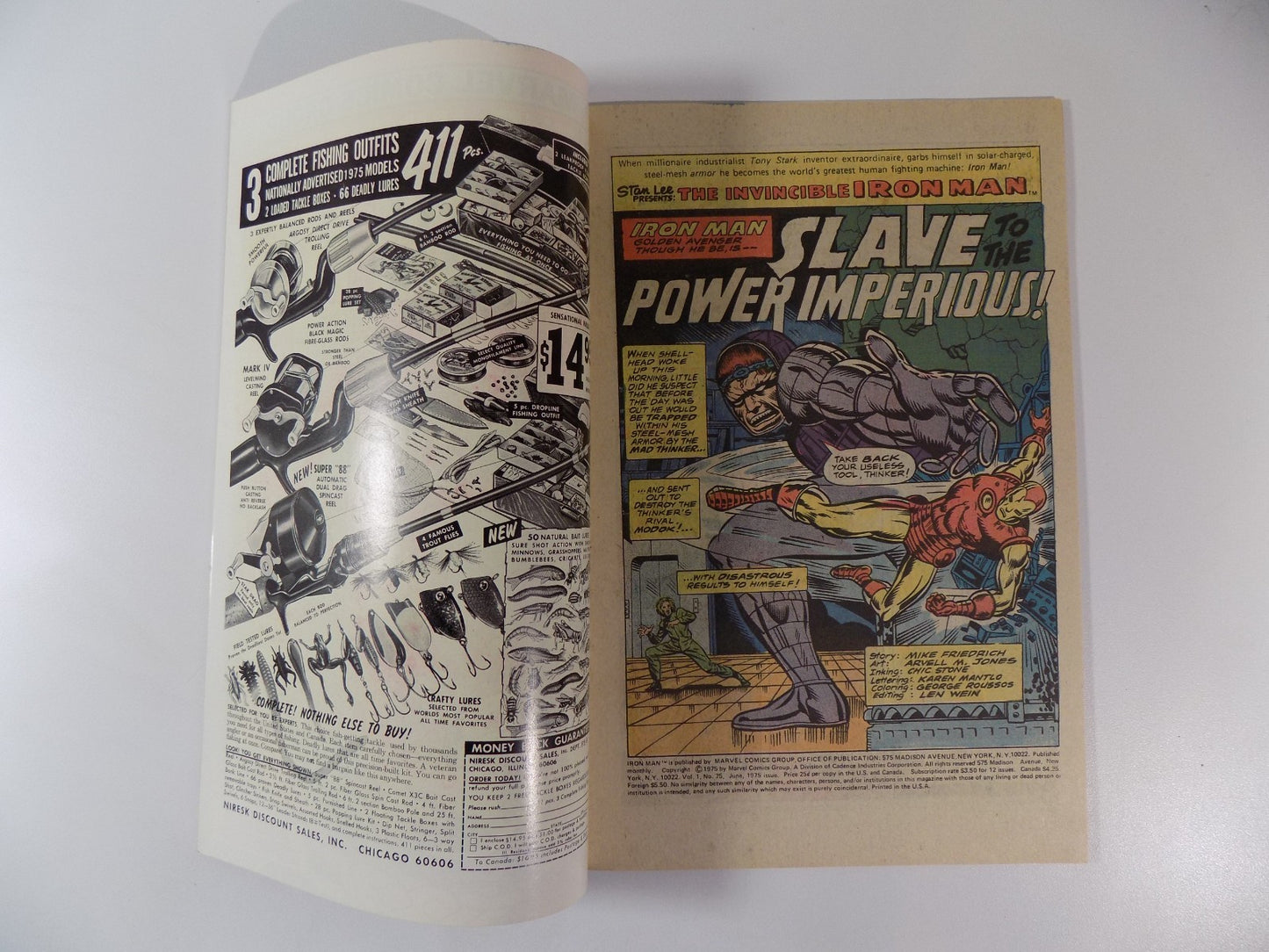 Iron Man #75 Marvel Comic June 1975 Near Mint-
