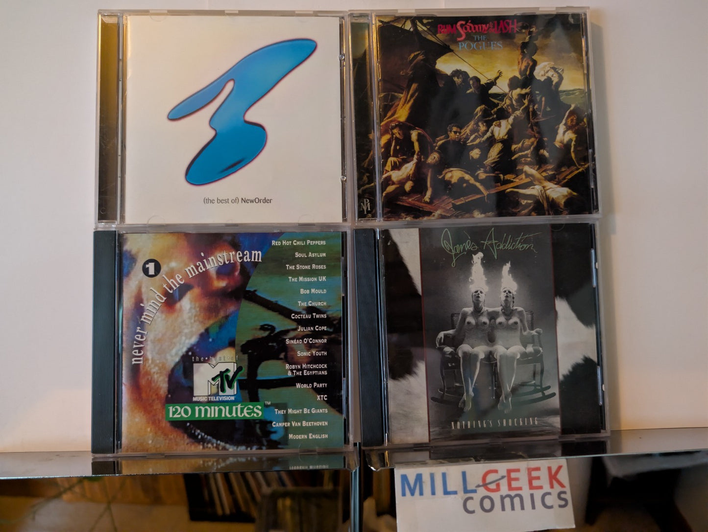Alternative Rock Music 4 CD Lot (New Order, Pogues, MTV, Jane's Addiction) -JD