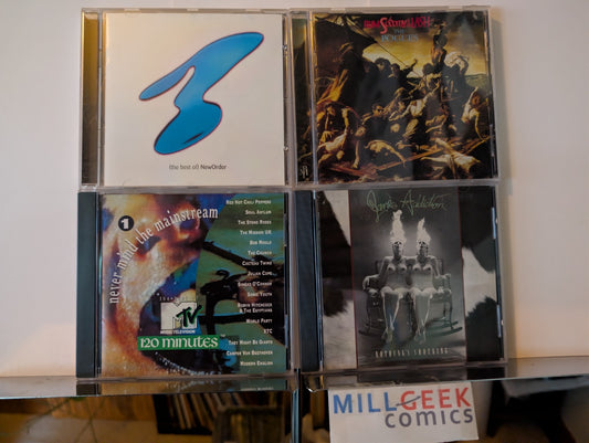 Alternative Rock Music 4 CD Lot (New Order, Pogues, MTV, Jane's Addiction) -JD