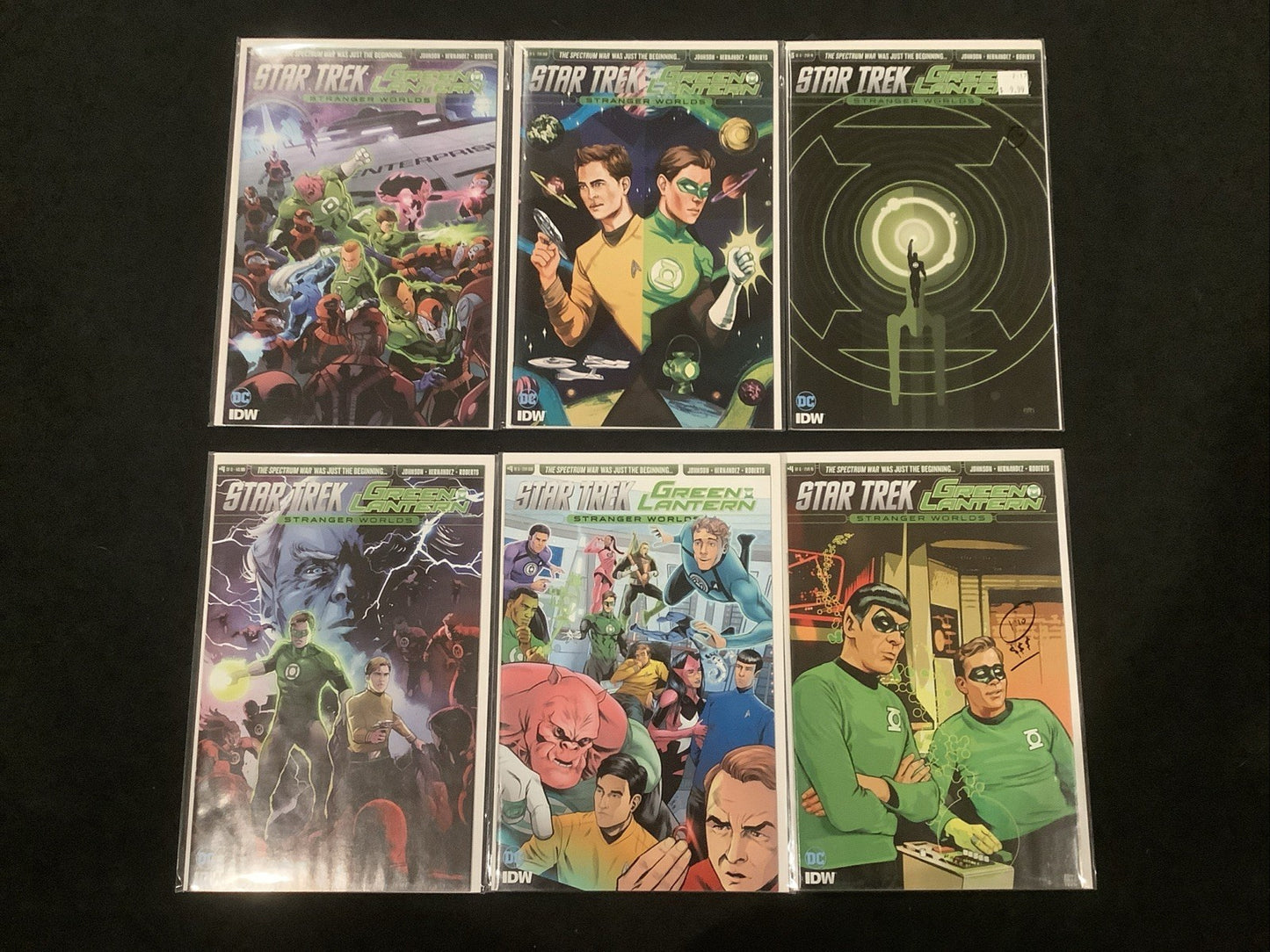 Star Trek/Green Lantern #1-6 Complete Comic Set + Variants, DC/IDW, See Photos